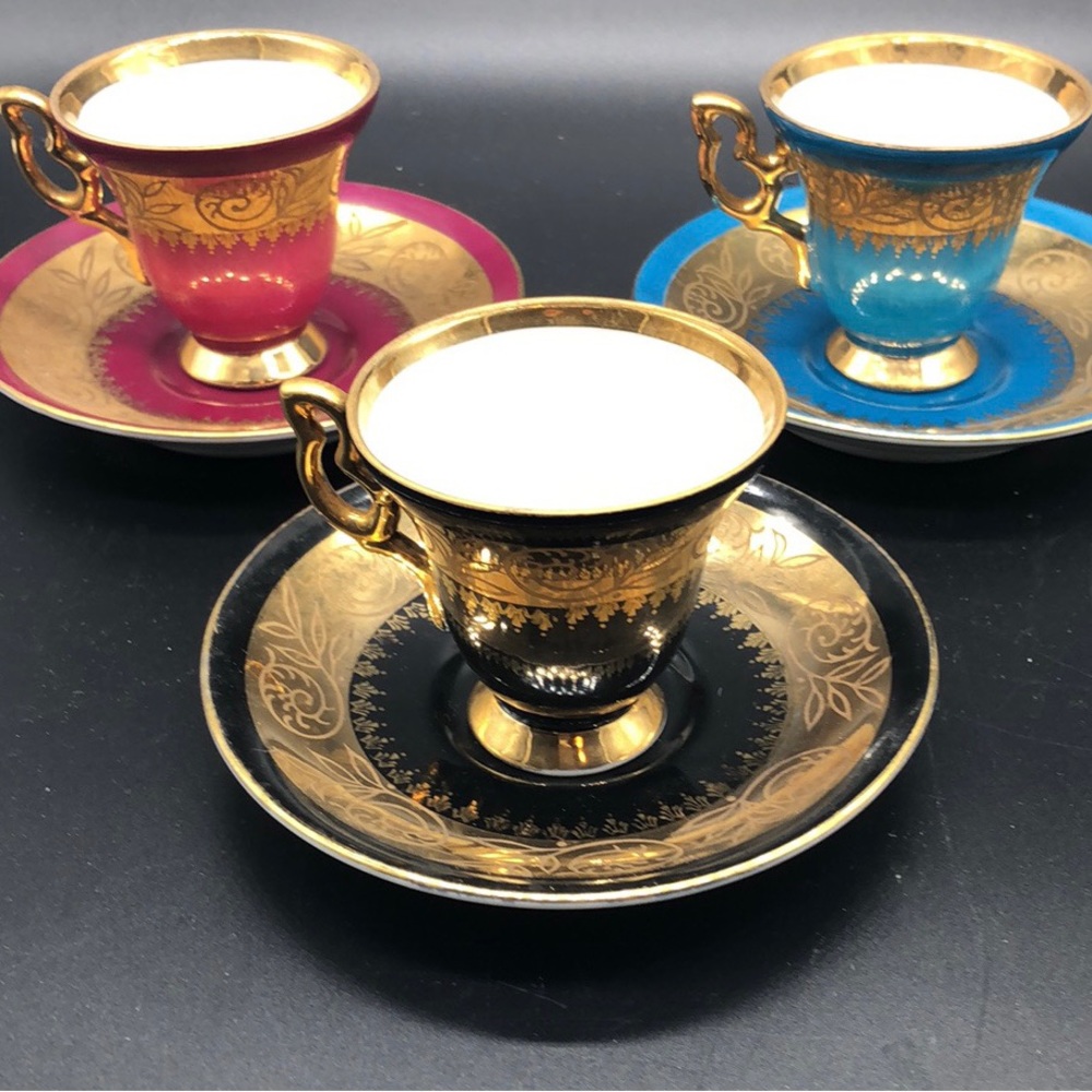 Royal Vienna Expresso 3 Cups & Saucers
